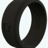 Men's Black Step Edge Q2X Silicone Ring -Silicone Jewelry & Accessories 21423 AS SHOWN l