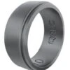 Polished Step Edge Ring -Silicone Jewelry & Accessories 31345 TITANIUM l