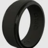 Men's Step Edge Polished Ring -Silicone Jewelry & Accessories 31523 AS SHOWN l