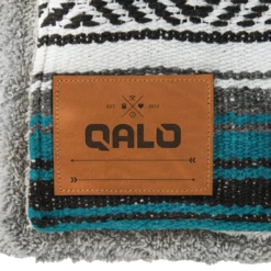 Teal Hand-Made Serape And Sherpa Baby Blanket -Silicone Jewelry & Accessories 6B0B3667 Trans Teal