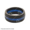 QALO Men's Thin Line Ring (Blue) -Silicone Jewelry & Accessories 7180006