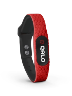 QALO ID Powered By MyID -Silicone Jewelry & Accessories Accessories.QALOID.Red .Front