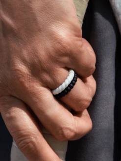 Women's Stackable Bead Pacific Opal Silicone Ring -Silicone Jewelry & Accessories Bead.Lifestyle1 22237b9f c300 4b5a 9f82 8496b8851879