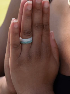 Women's Stackable Braid Silicone Ring -Silicone Jewelry & Accessories Braid.Lifestyle1 254e6bf5 ba2c 4da3 bb25 e20a3370a37d