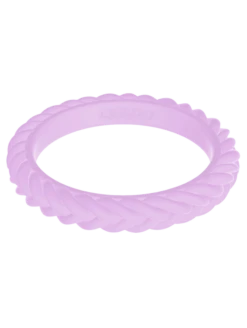 Women's Stackable Braid Silicone Ring -Silicone Jewelry & Accessories Braid.Ultraviolet.Front