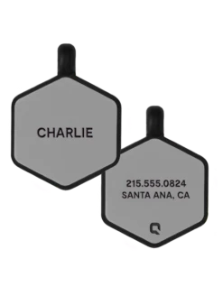 Grey Hex Silicone Dog ID Tag