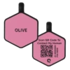Rose Silicone QR Dog ID Tag Powered By MyID -Silicone Jewelry & Accessories Core.Hex .Rose .MyID
