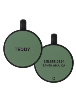 Green Round Silicone Dog ID Tag -Silicone Jewelry & Accessories Core.Round .Green .CMZ