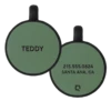 Green Round Silicone Dog ID Tag