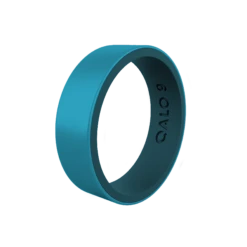 Women's Eva Shockey Strata Silicone Ring -Silicone Jewelry & Accessories EVA Blank PeacockBLue DarkTeal