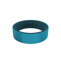 Women's Eva Shockey Strata Silicone Ring -Silicone Jewelry & Accessories EVA Blank PeacockBLue DarkTeal Front