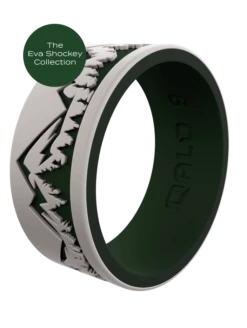 Men's Ridgeline Silicone Ring -Silicone Jewelry & Accessories Eva.Strata.Wide .Ridgeline.Angle BADGE