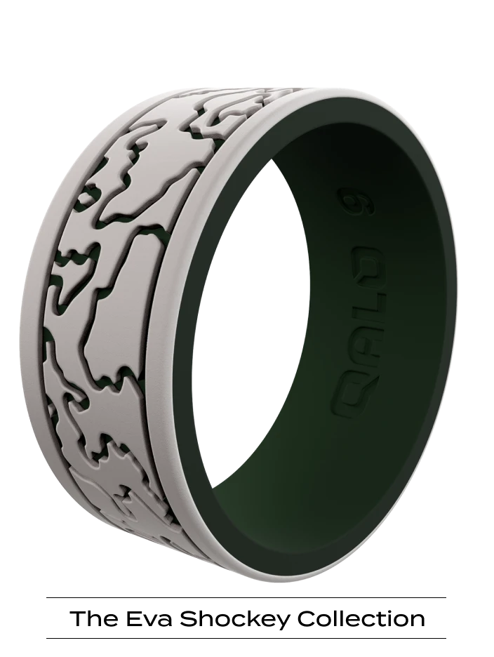 Men's Topographic Silicone Ring