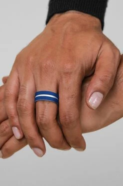 Men's Folds Of Honor Paramedic Strata Ring -Silicone Jewelry & Accessories Folds of Honor QALO Studio Mens10075 RMedit