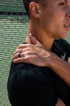 Men's Metallic Forged Silicone Ring -Silicone Jewelry & Accessories Forged.Hover 8316ffd6 4f2e 48b6 8e0c 9d07328d4810