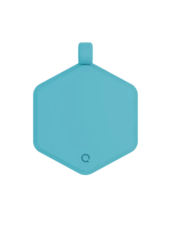 Green Glow Classic Hex Dog ID Tag -Silicone Jewelry & Accessories GreenGlow.Hex .Back