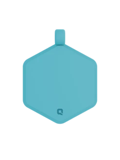 Green Glow Classic Hex Dog ID Tag -Silicone Jewelry & Accessories Green Glow Hex Glow Back