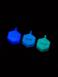 Green Glow Classic Hex Dog ID Tag -Silicone Jewelry & Accessories Green Glow Hex Lifestyle1