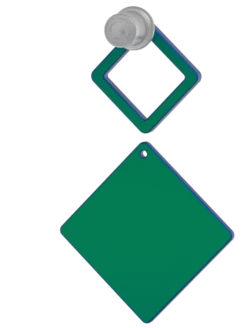 Women's Holographic Sky Earrings -Silicone Jewelry & Accessories Holographic.Green .Sky1