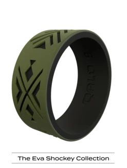 Men's Strata Arrowhead And Fish Silicone Ring
