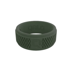 Men's Crosshatch Q2X™ Silicone Ring -Silicone Jewelry & Accessories Mens Crosshatch Sage Front Trans 1