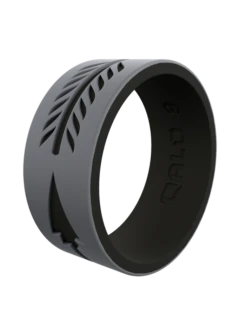 Men's Strata Arrow Silicone Ring -Silicone Jewelry & Accessories Mens strata greyblack arrow angle