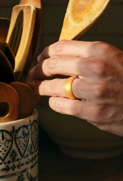 Men's Metallic Classic Silicone Ring -Silicone Jewelry & Accessories Mens.Classic.Metallic.Gold .Hover