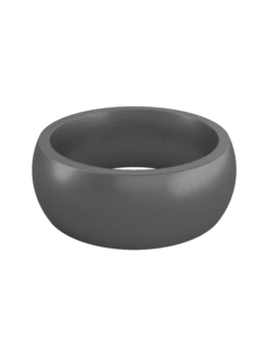 Men's Metallic Classic Silicone Ring -Silicone Jewelry & Accessories Mens.Classic.Metallic.GraySteel.CMZ