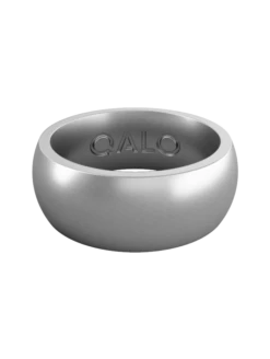Men's Metallic Classic Silicone Ring -Silicone Jewelry & Accessories Mens.Classic.Metallic.Silver.Front