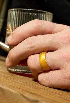 Men's Metallic Forged Silicone Ring -Silicone Jewelry & Accessories Mens.Forged.Metallic.Gold .Hover