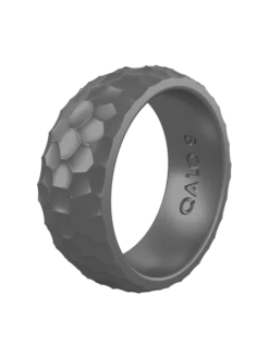 Men's Metallic Forged Silicone Ring -Silicone Jewelry & Accessories Mens.Forged.Metallic.GraySteel.Angle