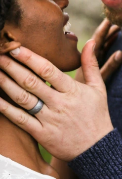 Men's Metallic Forged Silicone Ring -Silicone Jewelry & Accessories Mens.Forged.Metallic.GraySteel.Hover