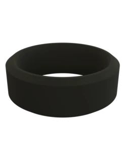 Modern Black Silicone Ring -Silicone Jewelry & Accessories Modern.Black .Customize