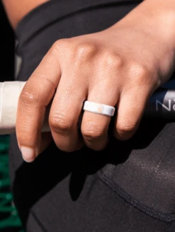 Women's Metallic Marble Modern Silicone Ring -Silicone Jewelry & Accessories Modern.MetallicMarble.Lifestyle2