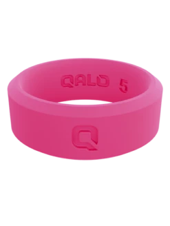 Pink Modern Silicone Ring -Silicone Jewelry & Accessories Modern.Pink .Front