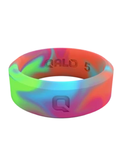 Pink Modern Silicone Ring -Silicone Jewelry & Accessories Modern.TieDye.Front