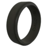 Narrow Polished Step Edge Silicone Ring