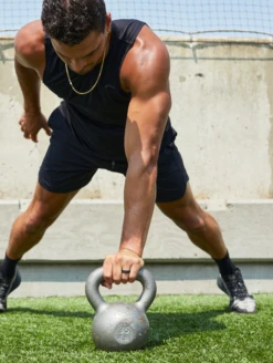 Men's Slate Grey Narrow Polished Step Edge Silicone Ring -Silicone Jewelry & Accessories NarrowPolishedStep SlateGrey lifestyle1