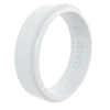 Narrow Polished White Step Edge Silicone Ring -Silicone Jewelry & Accessories NarrowPolishedStep White Angle b8368a60 2d61 4e42 903e eaadf3ba441d