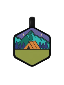 Base Camp Silicone Dog ID Tag -Silicone Jewelry & Accessories Outdoors.BaseCamp.Front