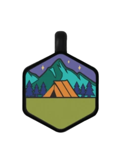 Base Camp Silicone Dog ID Tag -Silicone Jewelry & Accessories Outdoors.BaseCamp.Front 7c3f93c5 fb5d 4390 8285 8c2679ceb177