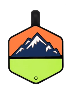 Neon Mountain Silicone Dog ID Tag -Silicone Jewelry & Accessories Outdoors.NeonMountain.Front