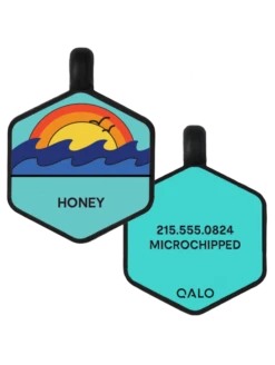 Ocean Sunrise Silicone Dog ID Tag -Silicone Jewelry & Accessories Outdoors.OceanSunrise.CMZ 129e3756 cde1 4527 987e bd05d23ff89c