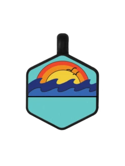 Ocean Sunrise Silicone Dog ID Tag -Silicone Jewelry & Accessories Outdoors.OceanSunrise.Front 3eacd838 604e 41a0 8747 99986c30c34e