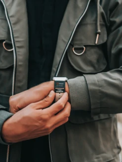 QALO ID Sleeve Powered By MyID -Silicone Jewelry & Accessories PDP MyID Sleeve Lifestyle 1 8cf5e965 a6fd 4146 8bb2 6fc96cc724e8