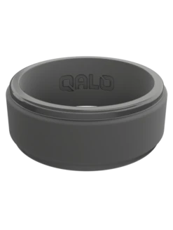 Men's Polished Step Edge Silicone Ring -Silicone Jewelry & Accessories PolishedStepEdge.Charcoal.Front 8097b4cd 2832 42c1 81fb 5f6b580fa075
