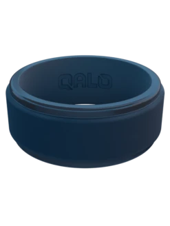 Men's Polished Step Edge Silicone Ring -Silicone Jewelry & Accessories PolishedStepEdge.DeepBlue.Front 077d20ba 09fd 4b03 ade1 c5abe0c886dd