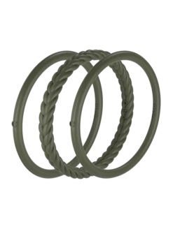 Women's Essential Bangles -Silicone Jewelry & Accessories QALO Bagels Bracelet Sage Angle