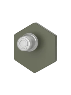 Ion Earrings -Silicone Jewelry & Accessories QALO Ion Earring Sage Back