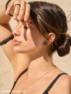 Ion Earrings -Silicone Jewelry & Accessories QALO Ion Earring Silver Lifestyle 02